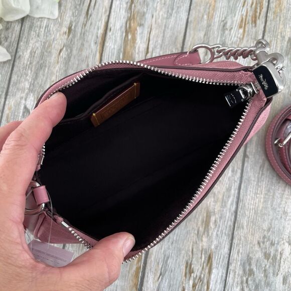 Coach Dusty Pink Teri Shoulder Bag Crossbody Purse Limited Edition - Picture 7 of 9